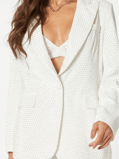 Max Blazer Strass Branco